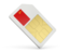 Soviet Union. Sim card icon. Download icon.