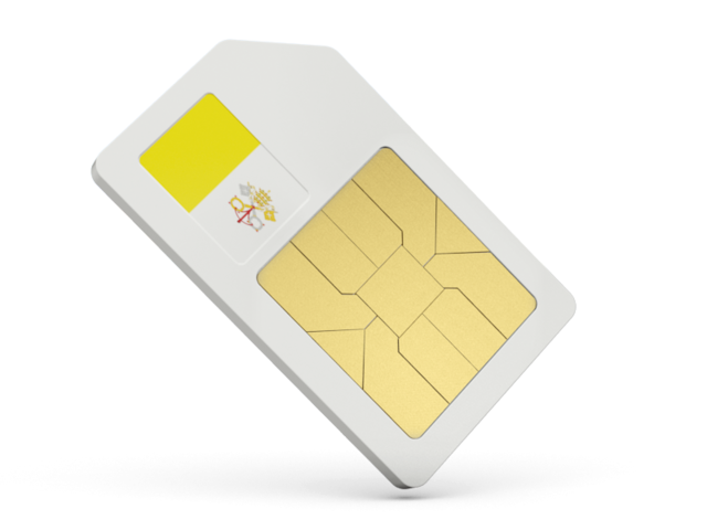 Sim card icon. Download flag icon of Vatican City at PNG format