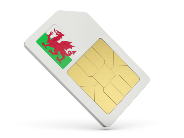 Sim card icon. Download flag icon of Wales at PNG format