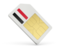 Yemen. Sim card icon. Download icon.