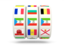 Equatorial Guinea. Slots icon. Download icon.