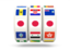 Japan. Slots icon. Download icon.