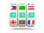 Kazakhstan. Slots icon. Download icon.