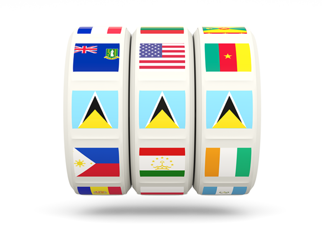 Slots icon. Download flag icon of Saint Lucia at PNG format
