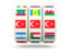 Turkey. Slots icon. Download icon.