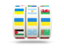 Ukraine. Slots icon. Download icon.