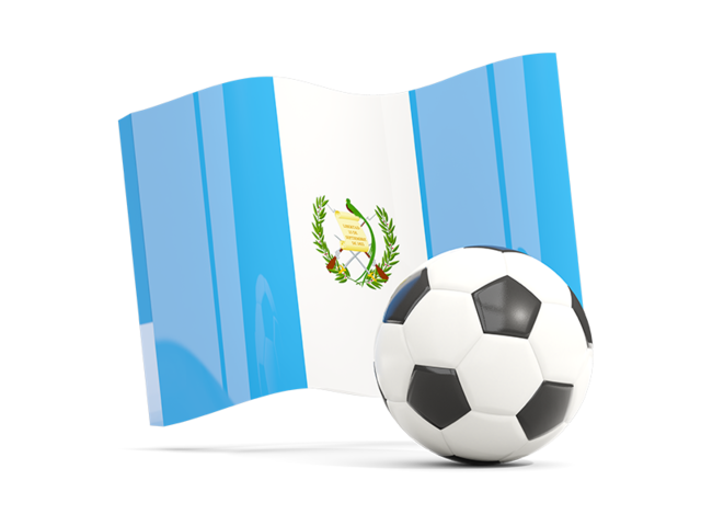 Soccerball with waving flag. Download flag icon of Guatemala at PNG format