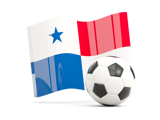 Soccerball with waving flag. Download flag icon of Panama at PNG format