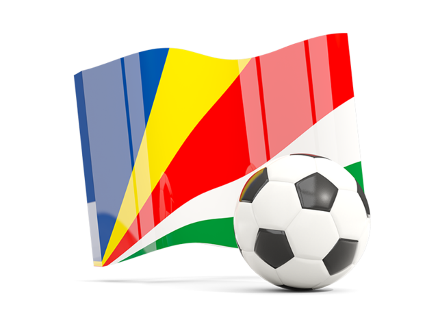 Soccerball with waving flag. Download flag icon of Seychelles at PNG format