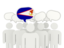 American Samoa. Speech bubble. Download icon.