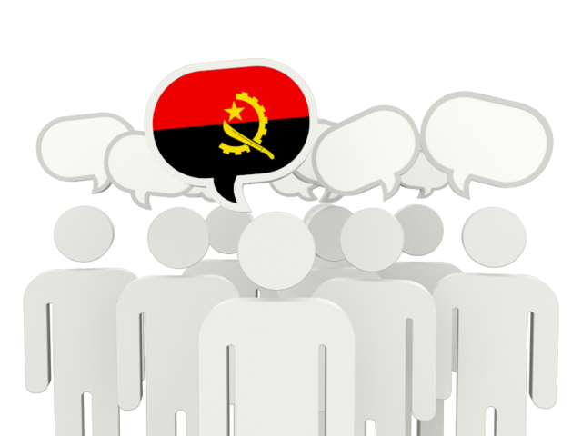 Speech bubble. Download flag icon of Angola at PNG format