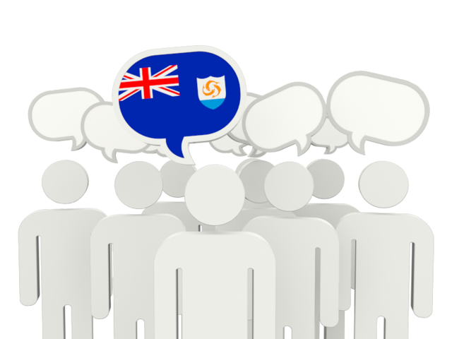 Speech bubble. Download flag icon of Anguilla at PNG format