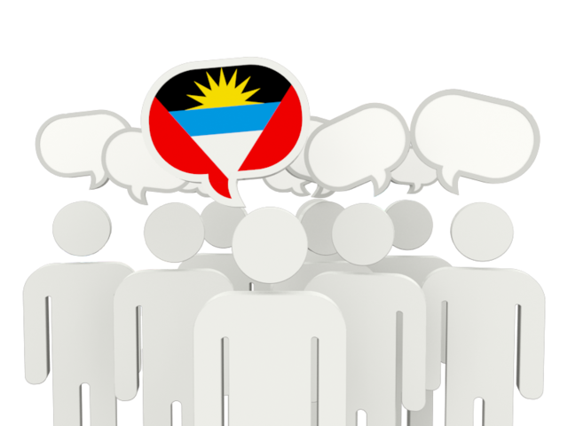 Speech bubble. Download flag icon of Antigua and Barbuda at PNG format