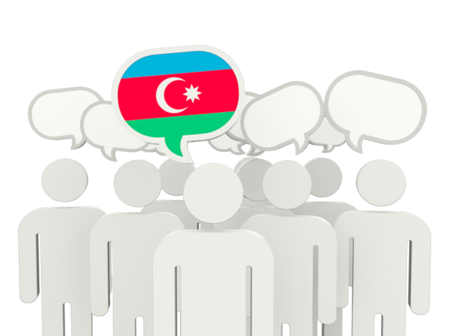 Speech bubble. Download flag icon of Azerbaijan at PNG format