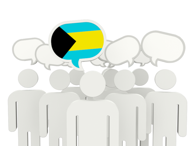Speech bubble. Download flag icon of Bahamas at PNG format