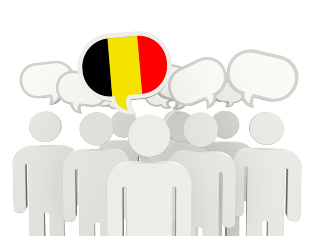 Speech bubble. Download flag icon of Belgium at PNG format