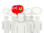 Bermuda. Speech bubble. Download icon.