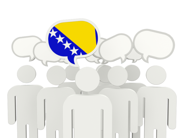 Speech bubble. Download flag icon of Bosnia and Herzegovina at PNG format
