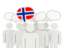 Bouvet Island. Speech bubble. Download icon.