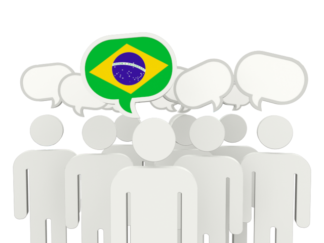 Speech bubble. Download flag icon of Brazil at PNG format