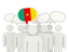 Cameroon. Speech bubble. Download icon.