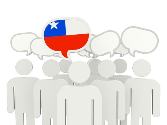 Speech bubble. Download flag icon of Chile at PNG format