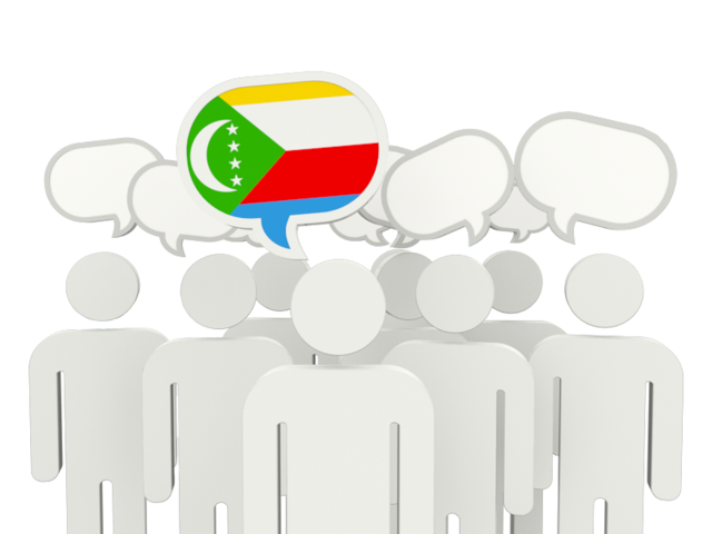 Speech bubble. Download flag icon of Comoros at PNG format