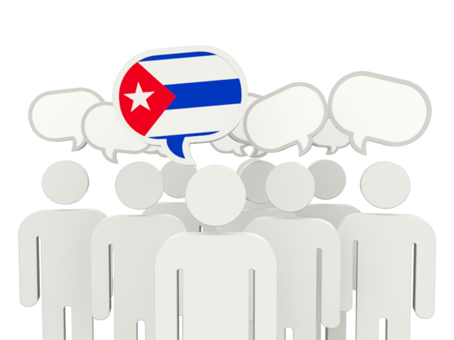 Speech bubble. Download flag icon of Cuba at PNG format