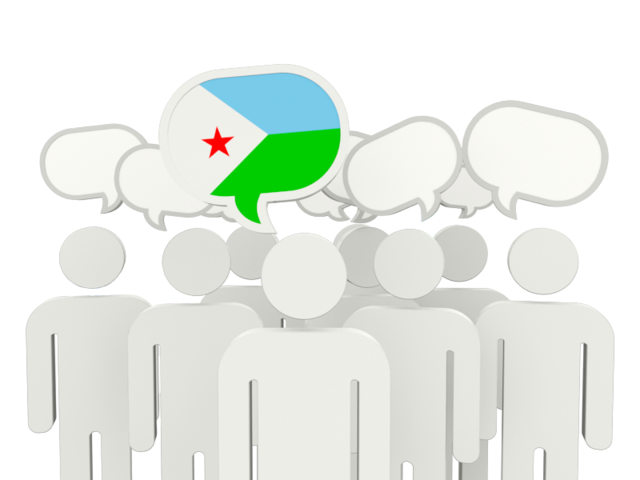 Speech bubble. Download flag icon of Djibouti at PNG format