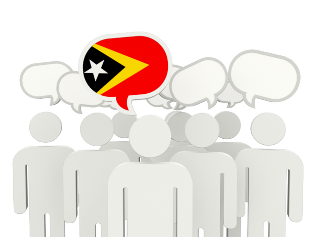 Speech bubble. Download flag icon of East Timor at PNG format