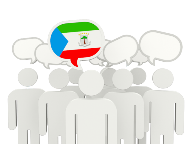 Speech bubble. Download flag icon of Equatorial Guinea at PNG format