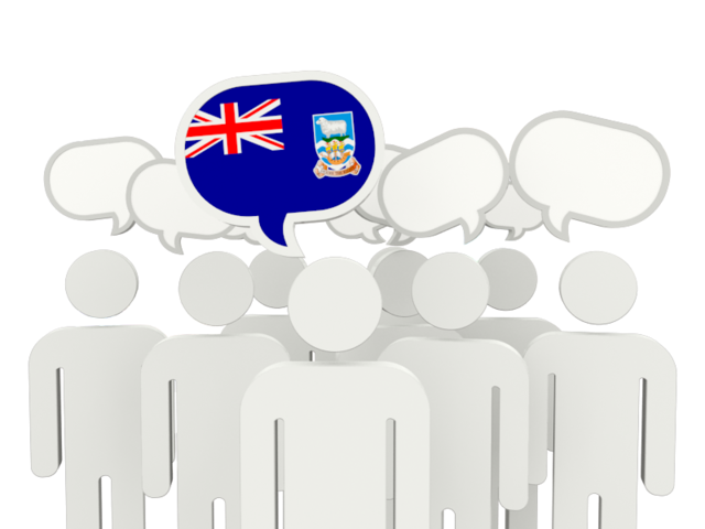 Speech bubble. Download flag icon of Falkland Islands at PNG format