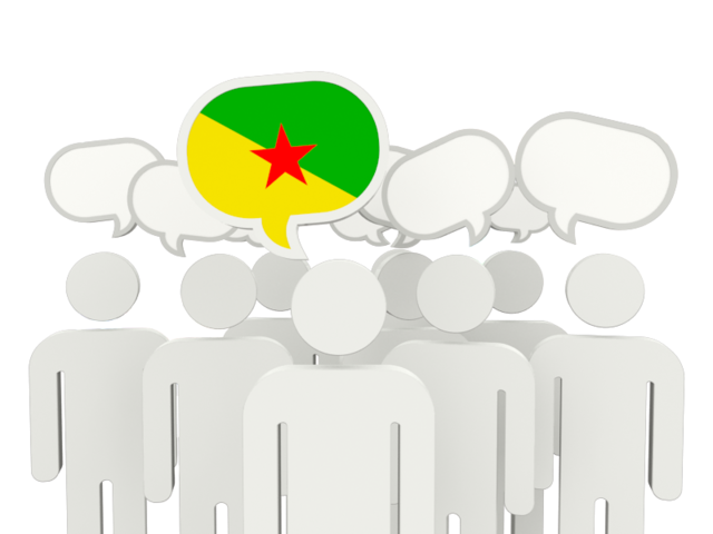 Speech bubble. Download flag icon of French Guiana at PNG format