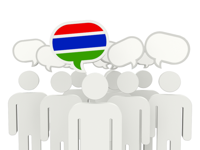Speech bubble. Download flag icon of Gambia at PNG format