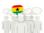 Ghana. Speech bubble. Download icon.
