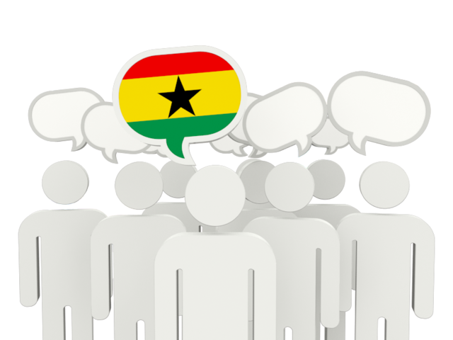 Speech bubble. Download flag icon of Ghana at PNG format