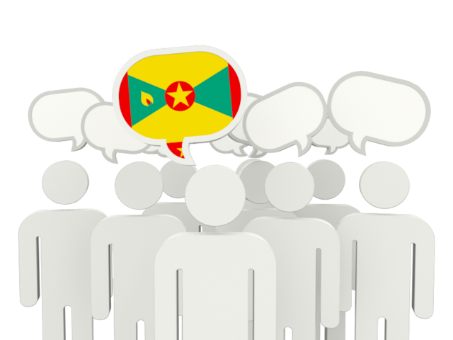 Speech bubble. Download flag icon of Grenada at PNG format