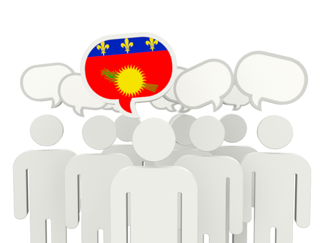 Speech bubble. Download flag icon of Guadeloupe at PNG format