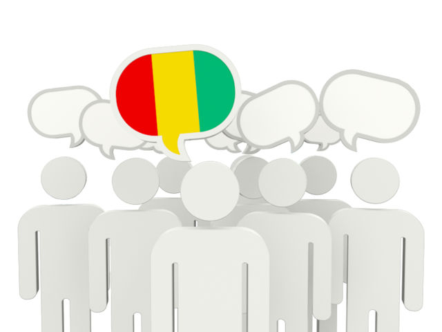 Speech bubble. Download flag icon of Guinea at PNG format