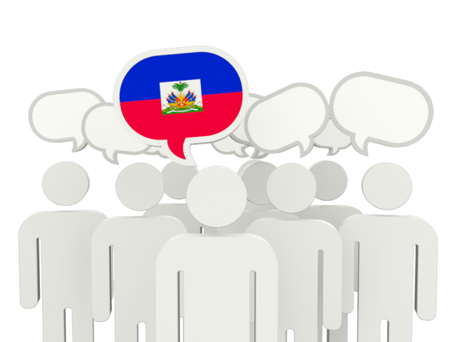 Speech bubble. Download flag icon of Haiti at PNG format