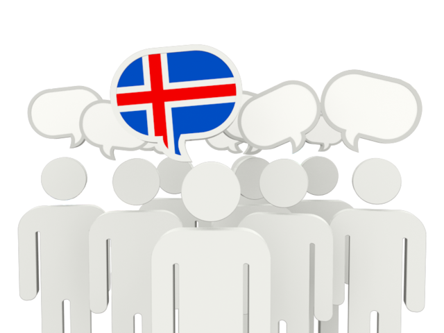 Speech bubble. Download flag icon of Iceland at PNG format