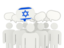 Israel. Speech bubble. Download icon.