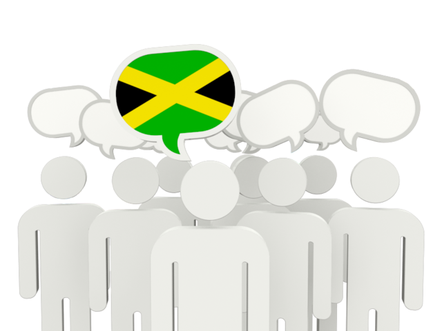 Speech bubble. Download flag icon of Jamaica at PNG format