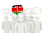 Kenya. Speech bubble. Download icon.