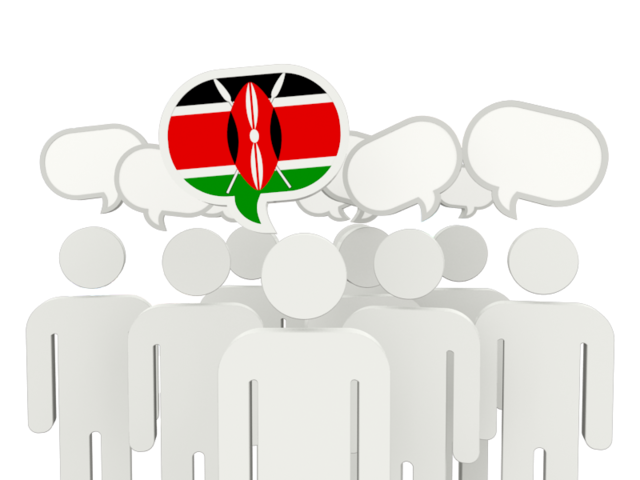 Speech bubble. Download flag icon of Kenya at PNG format