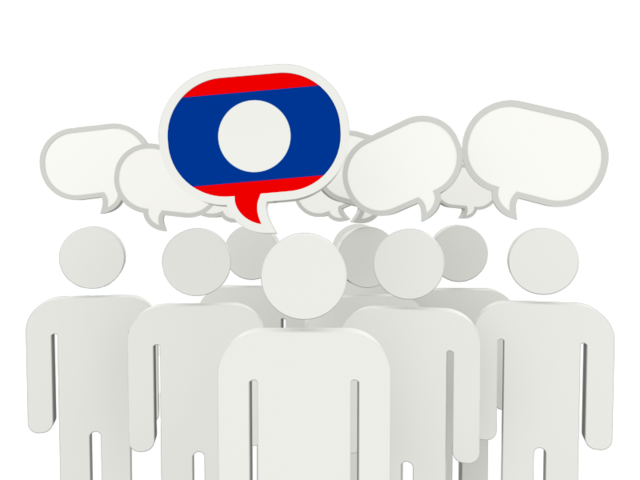 Speech bubble. Download flag icon of Laos at PNG format