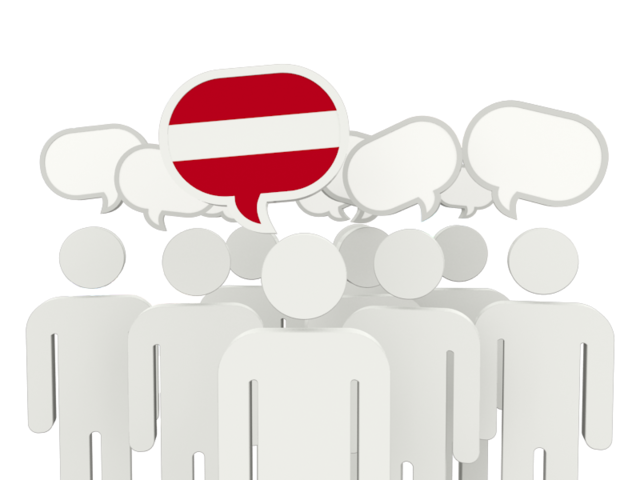 Speech bubble. Download flag icon of Latvia at PNG format