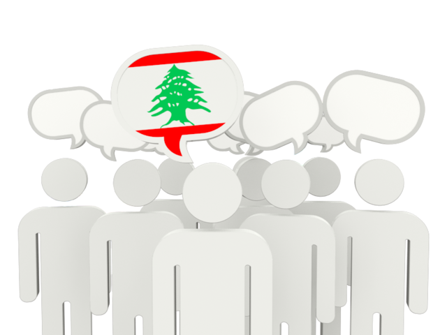Speech bubble. Download flag icon of Lebanon at PNG format