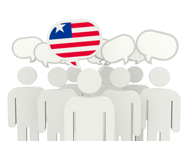 Speech bubble. Download flag icon of Liberia at PNG format