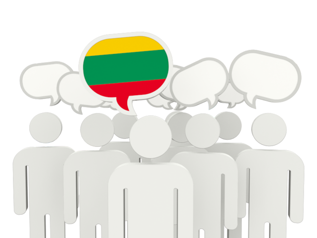 Speech bubble. Download flag icon of Lithuania at PNG format